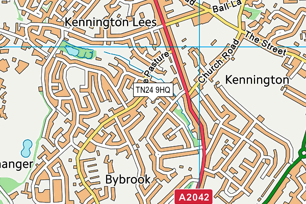 TN24 9HQ map - OS VectorMap District (Ordnance Survey) TN24 9HQ map - OS VectorMap District (Ordnance Survey)