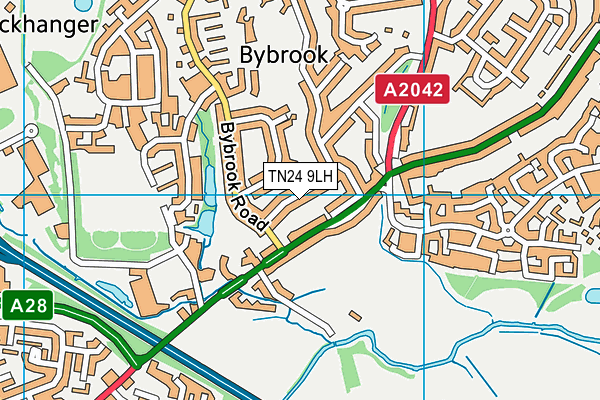 TN24 9LH map - OS VectorMap District (Ordnance Survey) TN24 9LH map - OS VectorMap District (Ordnance Survey)