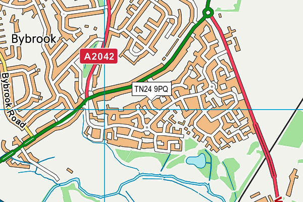 TN24 9PQ map - OS VectorMap District (Ordnance Survey) TN24 9PQ map - OS VectorMap District (Ordnance Survey)