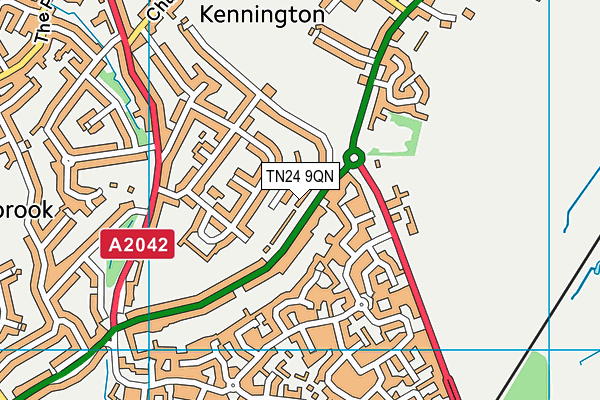 TN24 9QN map - OS VectorMap District (Ordnance Survey) TN24 9QN map - OS VectorMap District (Ordnance Survey)