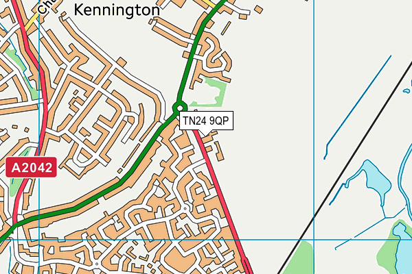 TN24 9QP map - OS VectorMap District (Ordnance Survey) TN24 9QP map - OS VectorMap District (Ordnance Survey)