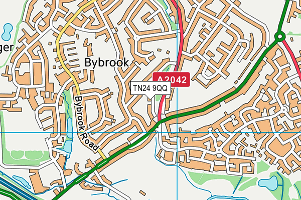 TN24 9QQ map - OS VectorMap District (Ordnance Survey) TN24 9QQ map - OS VectorMap District (Ordnance Survey)