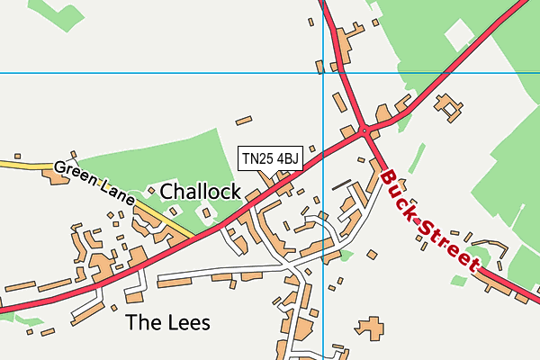 TN25 4BJ map - OS VectorMap District (Ordnance Survey) TN25 4BJ map - OS VectorMap District (Ordnance Survey)
