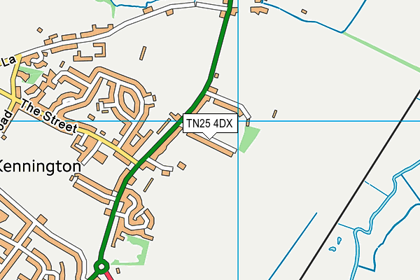 TN25 4DX map - OS VectorMap District (Ordnance Survey) TN25 4DX map - OS VectorMap District (Ordnance Survey)