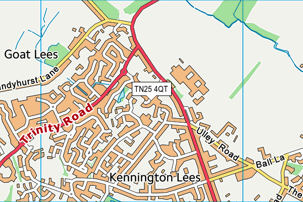 TN25 4QT map - OS VectorMap District (Ordnance Survey) TN25 4QT map - OS VectorMap District (Ordnance Survey)