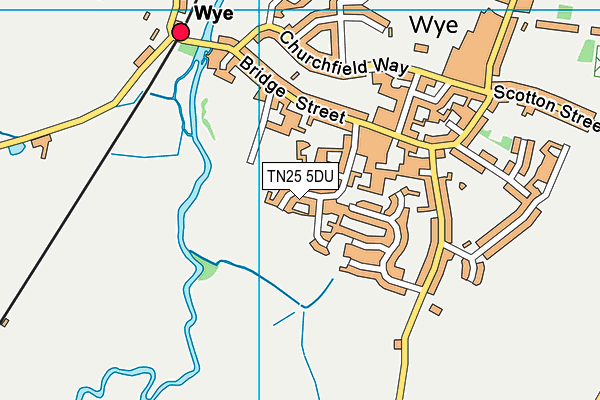 TN25 5DU map - OS VectorMap District (Ordnance Survey) TN25 5DU map - OS VectorMap District (Ordnance Survey)