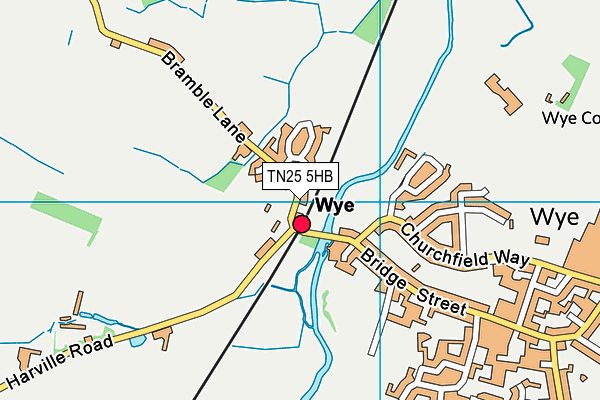 TN25 5HB map - OS VectorMap District (Ordnance Survey) TN25 5HB map - OS VectorMap District (Ordnance Survey)