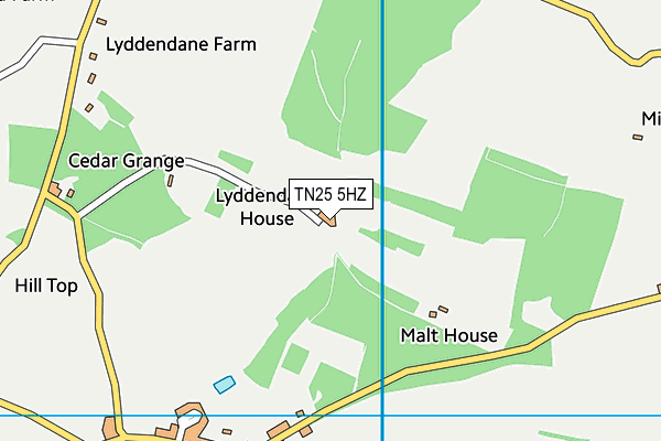 TN25 5HZ map - OS VectorMap District (Ordnance Survey) TN25 5HZ map - OS VectorMap District (Ordnance Survey)