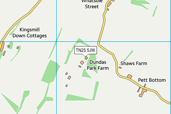 TN25 5JW map - OS VectorMap District (Ordnance Survey) TN25 5JW map - OS VectorMap District (Ordnance Survey)