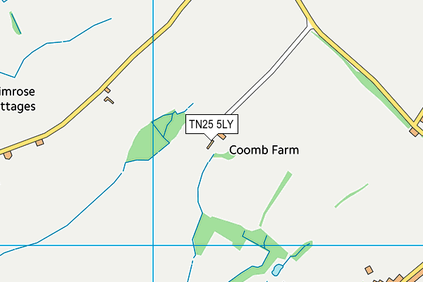 TN25 5LY map - OS VectorMap District (Ordnance Survey) TN25 5LY map - OS VectorMap District (Ordnance Survey)
