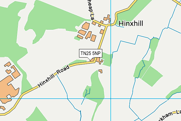 TN25 5NP map - OS VectorMap District (Ordnance Survey) TN25 5NP map - OS VectorMap District (Ordnance Survey)