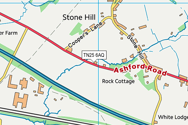 TN25 6AQ map - OS VectorMap District (Ordnance Survey) TN25 6AQ map - OS VectorMap District (Ordnance Survey)