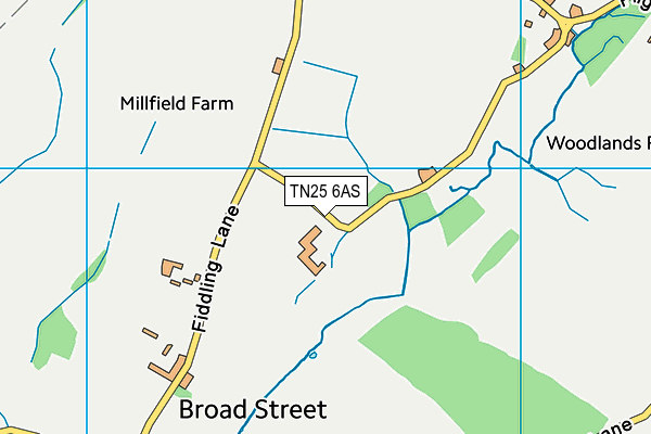 TN25 6AS map - OS VectorMap District (Ordnance Survey) TN25 6AS map - OS VectorMap District (Ordnance Survey)
