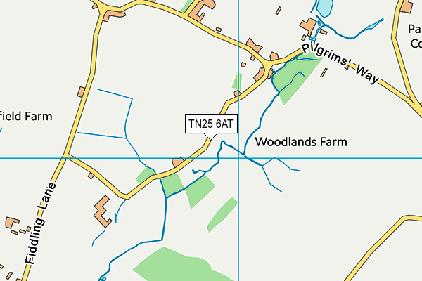 TN25 6AT map - OS VectorMap District (Ordnance Survey) TN25 6AT map - OS VectorMap District (Ordnance Survey)