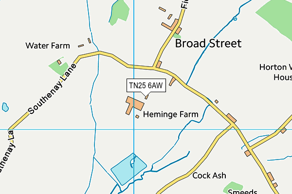 TN25 6AW map - OS VectorMap District (Ordnance Survey) TN25 6AW map - OS VectorMap District (Ordnance Survey)