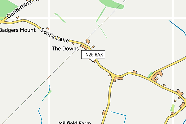 TN25 6AX map - OS VectorMap District (Ordnance Survey) TN25 6AX map - OS VectorMap District (Ordnance Survey)