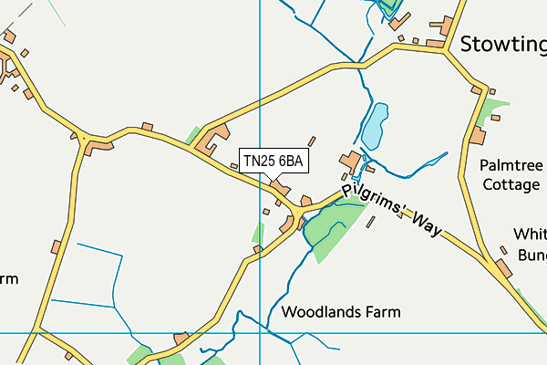 TN25 6BA map - OS VectorMap District (Ordnance Survey) TN25 6BA map - OS VectorMap District (Ordnance Survey)
