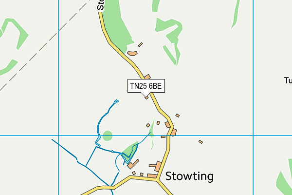 TN25 6BE map - OS VectorMap District (Ordnance Survey) TN25 6BE map - OS VectorMap District (Ordnance Survey)