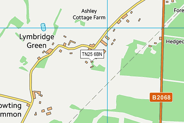 TN25 6BN map - OS VectorMap District (Ordnance Survey) TN25 6BN map - OS VectorMap District (Ordnance Survey)