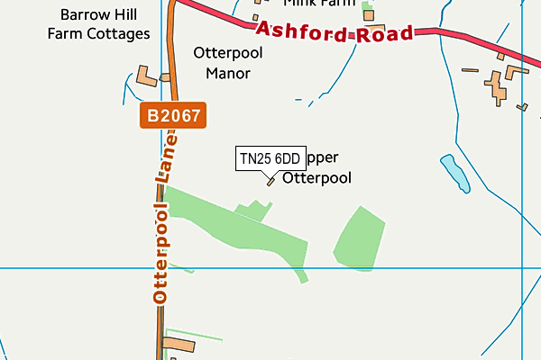 TN25 6DD map - OS VectorMap District (Ordnance Survey) TN25 6DD map - OS VectorMap District (Ordnance Survey)