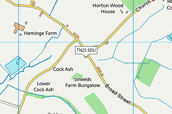 TN25 6DU map - OS VectorMap District (Ordnance Survey) TN25 6DU map - OS VectorMap District (Ordnance Survey)