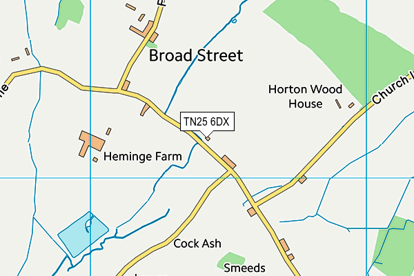 TN25 6DX map - OS VectorMap District (Ordnance Survey) TN25 6DX map - OS VectorMap District (Ordnance Survey)