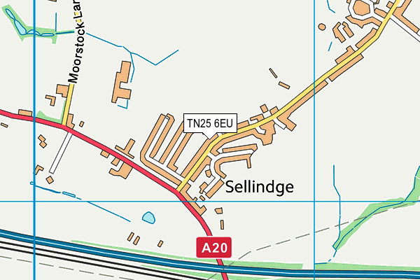 TN25 6EU map - OS VectorMap District (Ordnance Survey) TN25 6EU map - OS VectorMap District (Ordnance Survey)