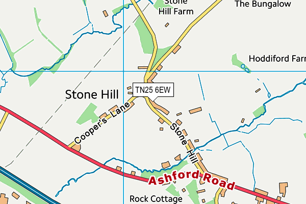 TN25 6EW map - OS VectorMap District (Ordnance Survey) TN25 6EW map - OS VectorMap District (Ordnance Survey)