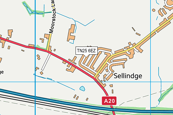 TN25 6EZ map - OS VectorMap District (Ordnance Survey) TN25 6EZ map - OS VectorMap District (Ordnance Survey)