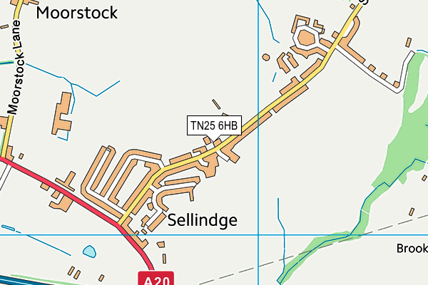 TN25 6HB map - OS VectorMap District (Ordnance Survey) TN25 6HB map - OS VectorMap District (Ordnance Survey)