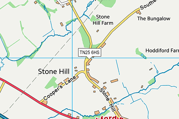 TN25 6HS map - OS VectorMap District (Ordnance Survey) TN25 6HS map - OS VectorMap District (Ordnance Survey)