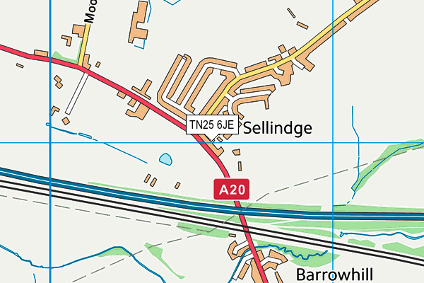 TN25 6JE map - OS VectorMap District (Ordnance Survey) TN25 6JE map - OS VectorMap District (Ordnance Survey)