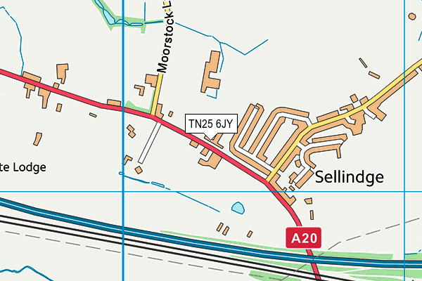 TN25 6JY map - OS VectorMap District (Ordnance Survey) TN25 6JY map - OS VectorMap District (Ordnance Survey)