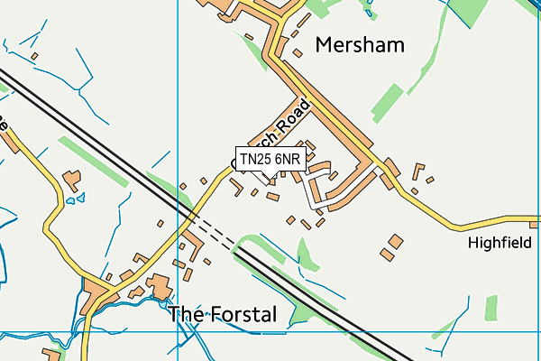 TN25 6NR map - OS VectorMap District (Ordnance Survey) TN25 6NR map - OS VectorMap District (Ordnance Survey)