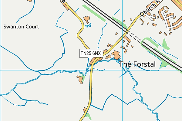 TN25 6NX map - OS VectorMap District (Ordnance Survey) TN25 6NX map - OS VectorMap District (Ordnance Survey)