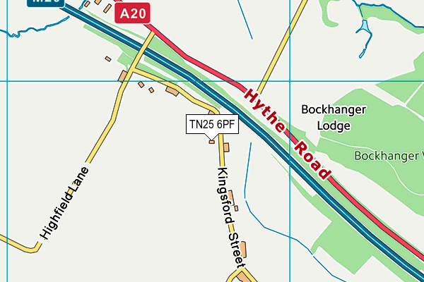 TN25 6PF map - OS VectorMap District (Ordnance Survey) TN25 6PF map - OS VectorMap District (Ordnance Survey)