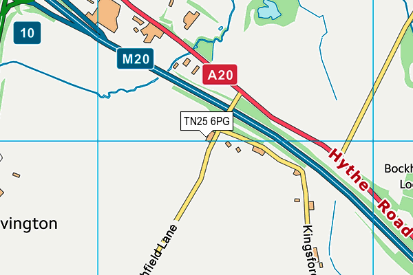 TN25 6PG map - OS VectorMap District (Ordnance Survey) TN25 6PG map - OS VectorMap District (Ordnance Survey)
