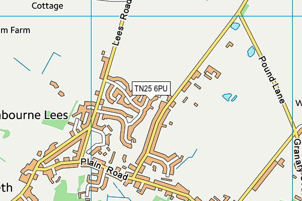 TN25 6PU map - OS VectorMap District (Ordnance Survey) TN25 6PU map - OS VectorMap District (Ordnance Survey)