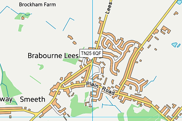 TN25 6QF map - OS VectorMap District (Ordnance Survey) TN25 6QF map - OS VectorMap District (Ordnance Survey)