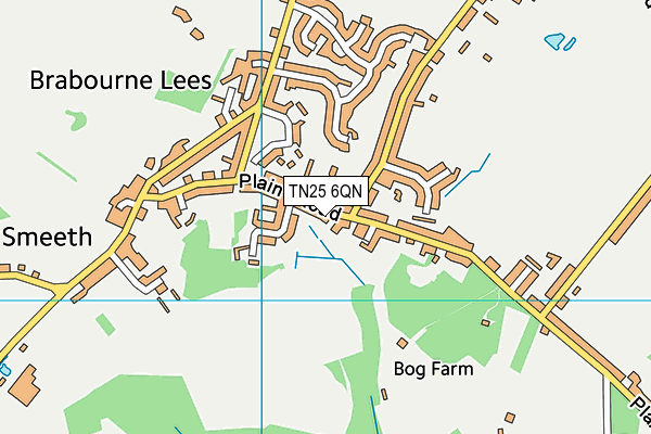 TN25 6QN map - OS VectorMap District (Ordnance Survey) TN25 6QN map - OS VectorMap District (Ordnance Survey)