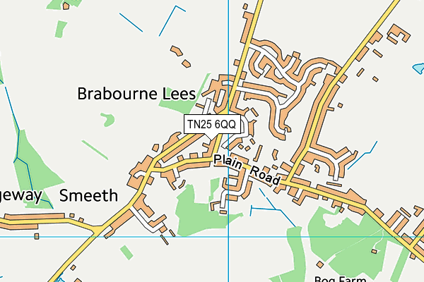TN25 6QQ map - OS VectorMap District (Ordnance Survey) TN25 6QQ map - OS VectorMap District (Ordnance Survey)