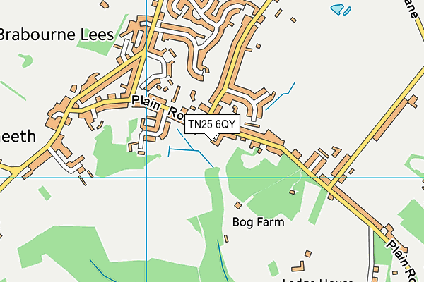 TN25 6QY map - OS VectorMap District (Ordnance Survey) TN25 6QY map - OS VectorMap District (Ordnance Survey)