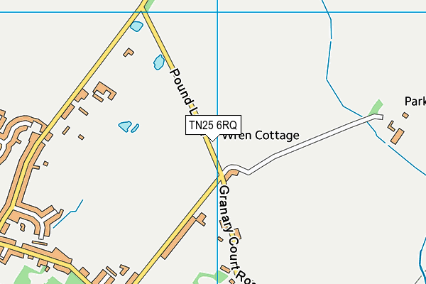 TN25 6RQ map - OS VectorMap District (Ordnance Survey) TN25 6RQ map - OS VectorMap District (Ordnance Survey)