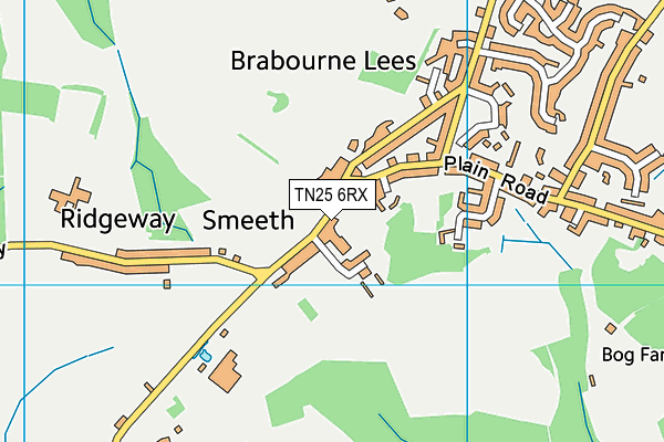 TN25 6RX map - OS VectorMap District (Ordnance Survey) TN25 6RX map - OS VectorMap District (Ordnance Survey)