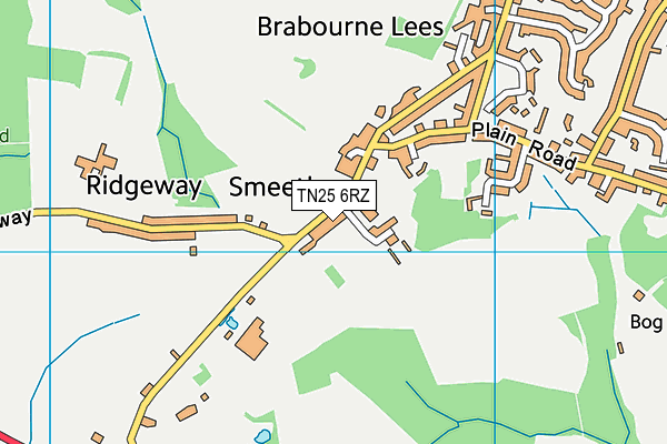TN25 6RZ map - OS VectorMap District (Ordnance Survey) TN25 6RZ map - OS VectorMap District (Ordnance Survey)