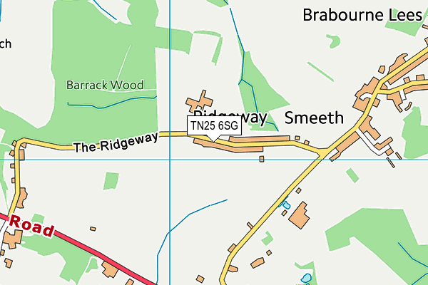 TN25 6SG map - OS VectorMap District (Ordnance Survey) TN25 6SG map - OS VectorMap District (Ordnance Survey)