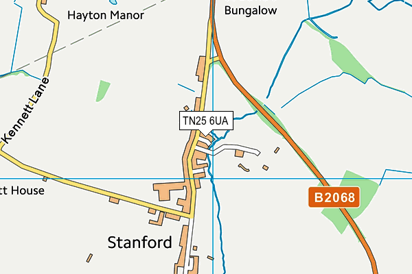 TN25 6UA map - OS VectorMap District (Ordnance Survey) TN25 6UA map - OS VectorMap District (Ordnance Survey)