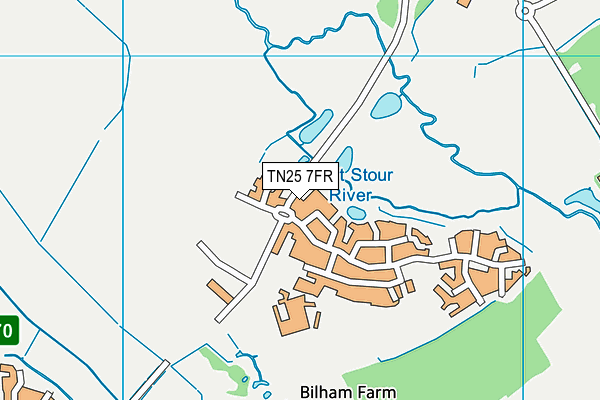 TN25 7FR map - OS VectorMap District (Ordnance Survey) TN25 7FR map - OS VectorMap District (Ordnance Survey)