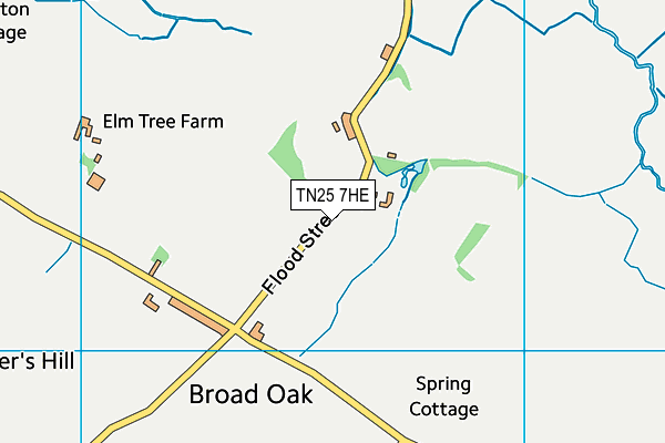 TN25 7HE map - OS VectorMap District (Ordnance Survey) TN25 7HE map - OS VectorMap District (Ordnance Survey)