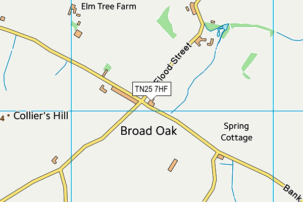 TN25 7HF map - OS VectorMap District (Ordnance Survey) TN25 7HF map - OS VectorMap District (Ordnance Survey)